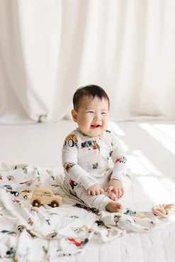 Loulou Lollipop Sleeper - Happy Trucks (6-12 M)