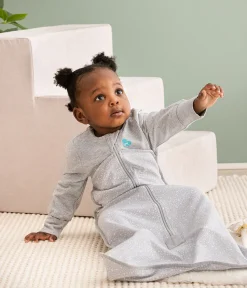 Love To Dream Long Sleeve Sleep Bag Original Cotton Moderate, 18-36 M - Stardust Grey