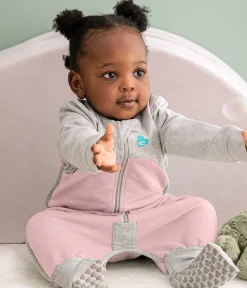 Love To Dream Long Sleeve Sleep Suit Organic Cotton Mild, 12-24 M - Dusty Pink