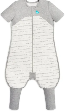 Love To Dream Short Sleeve Sleep Suit Organic Cotton Mild, 24-36 M - Dreamer White