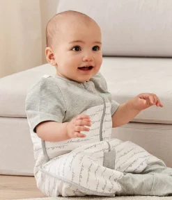 Love To Dream Short Sleeve Sleep Suit Organic Cotton Mild, 24-36 M - Dreamer White
