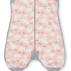 Love To Dream Short Sleeve Sleep Suit Organic Cotton Mild, 6-12 M - Doves Dusty Pink