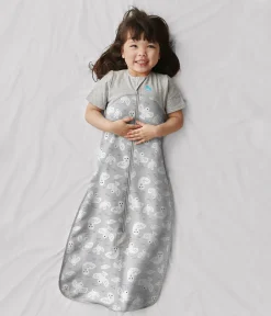 Love To Dream Short Sleeve Sleep Bag Organic Cotton Mild, 18-36 M - Doves Grey