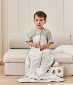 Love To Dream Short Sleeve Sleep Bag Organic Cotton Mild, 6-18 M - Dreamer White