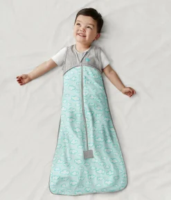 Love To Dream Sleep Bag Organic Cotton Lite .2 TOG, 6-18 M, Daydream Turquoise