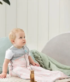 Love To Dream Sleep Bag Organic Cotton Lite .2 TOG, 6-18 M, Daydream Dusty Pink