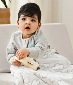 Love To Dream Sleep Bag Quilted Cotton 2.5 TOG, 18-36 M - Daydream Grey
