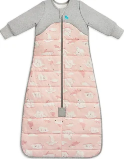 Love To Dream Sleep Bag Quilted Cotton 3.5 TOG, 6-18 M - South Pole Dusty Pink