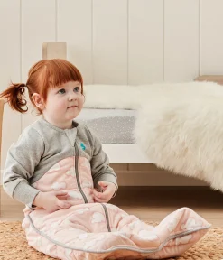 Love To Dream Sleep Bag Quilted Cotton 2.5 TOG, 6-18 M - Daydream Dusty Pink
