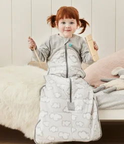 Love To Dream Sleep Bag Quilted Cotton 2.5 TOG, 6-18 M - Daydream Grey