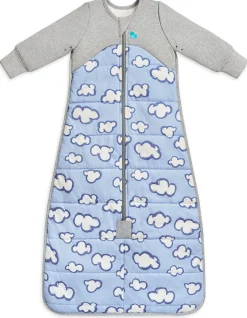 Love To Dream Sleep Bag Quilted Cotton 2.5 TOG, 18-36 M - Daydream Dusty Blue