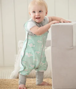 Love To Dream Sleep Suit Organic Lite .2 TOG, 24-36 M - Daydream Turquoise