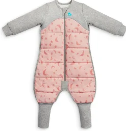 Love To Dream Sleep Suit Quilted Cotton 2.5 TOG, 6-12 M - Moonlight Dusty Pink
