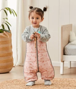 Love To Dream Sleep Suit Quilted Cotton 2.5 TOG, 24-36 M - Moonlight Dusty Pink