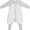 Love To Dream Sleep Suit Quilted Organic Cotton/Merino Wool 2.5 TOG, 12-24 M - Bah Bah Sheep Pink