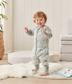 Love To Dream Sleep Suit Quilted Cotton 2.5 TOG, 6-12 M - Moonlight Olive
