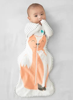 Love To Dream Swaddle UP Original 1.0 TOG, Small - Orange Frankie Fox