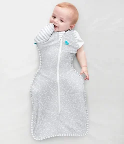 Love To Dream Swaddle UP Transition Bag Bamboo Original 1.0 TOG, Large - Grey Dot