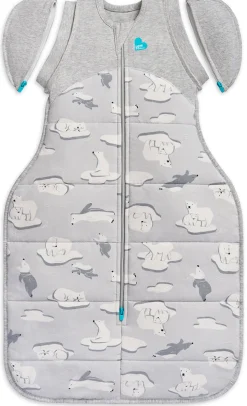 Love To Dream Swaddle UP Transition Bag Quilted Cotton 3.5 TOG, Medium - South Pole Grey