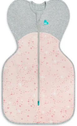 Love To Dream Swaddle UP Cotton Fleece Mild, Newborn - North Star Light Pink