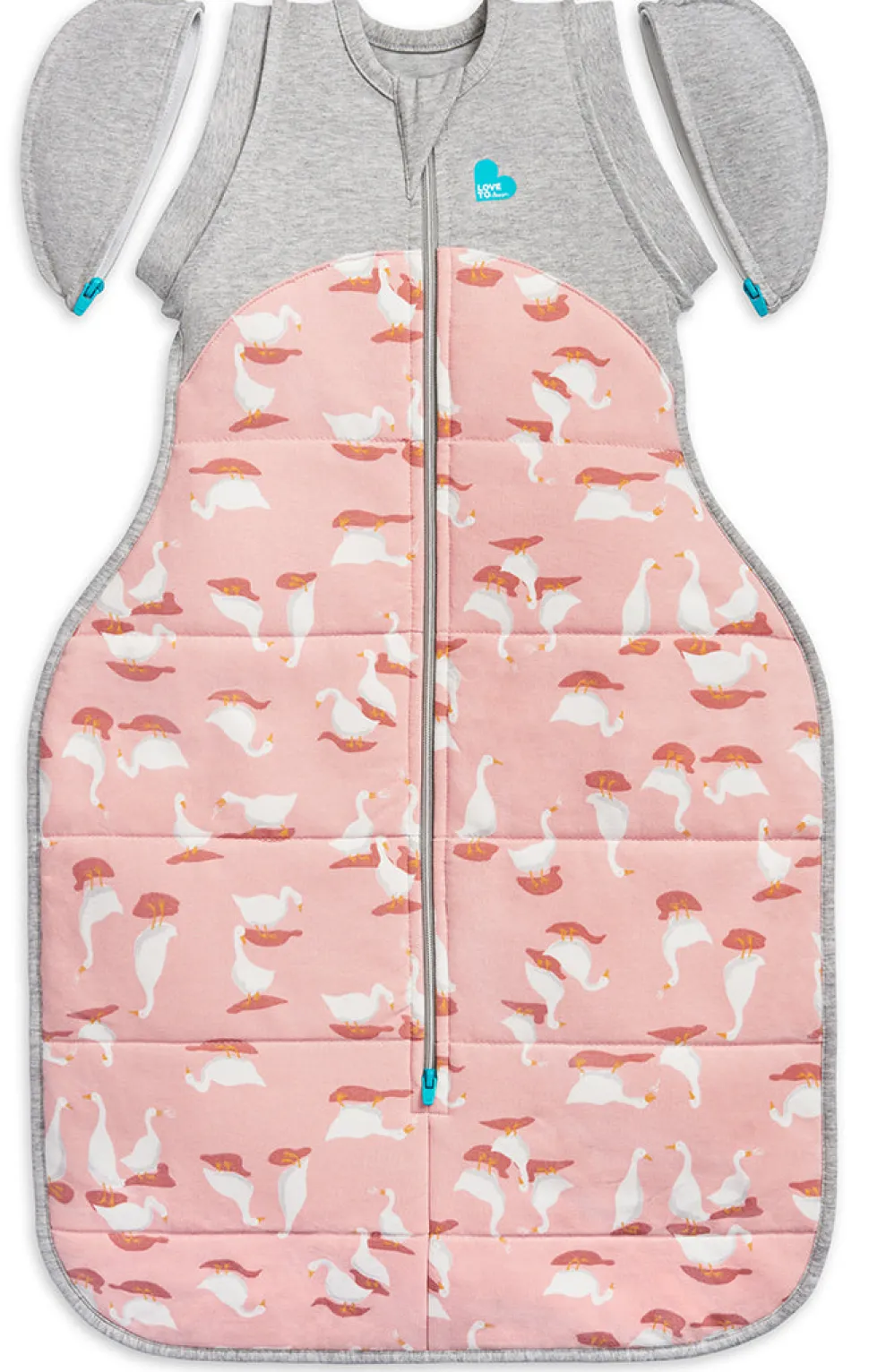 Love To Dream Swaddle UP Transition Bag Quilted Cotton 2.5 TOG, Medium - Silly Goose Dusty Pink