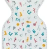 Love To Dream Swaddle UP Ecovero Moderate, Small - Alphabet Soup White