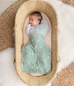 Love To Dream Swaddle UP Cotton Fleece Mild, Small - North Star Olive
