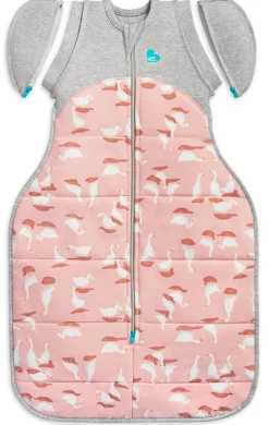 Love To Dream Swaddle UP Transition Bag Quilted Cotton 2.5 TOG, X-Large - Silly Goose Dusty Pink