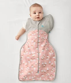 Love To Dream Swaddle UP Transition Bag Quilted Cotton 2.5 TOG, X-Large - Silly Goose Dusty Pink
