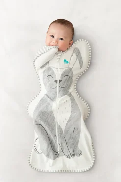 Love To Dream Swaddle UP Original 1.0 TOG, Newborn - Grey Stevie Bunny