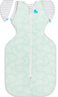 Love To Dream Swaddle UP Transition Bag Organic 1.0 TOG, Medium - Celestial Dot Mint