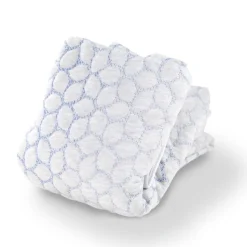 Lullaby Earth Gentle Start Breathable Mattress Cover - Blue Leaf