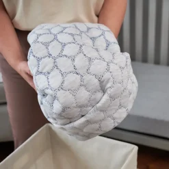 Lullaby Earth Gentle Start Breathable Mattress Cover - Blue Leaf