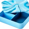 LunchBots Large Build-A-Bento Lunch Box, 4 cups - Blue Whale