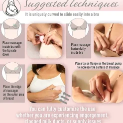 MammaEase Lumama Pro Warming Lactation Massager - Blush Pink