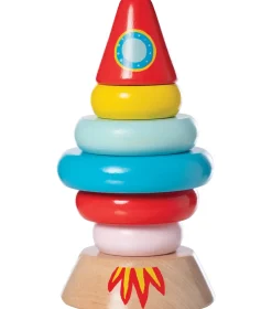 Manhattan Toy Magnetic Wood Stacker Rocket