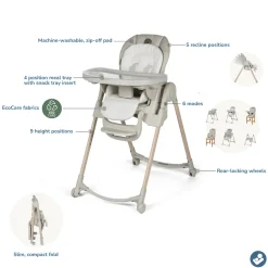 Maxi-Cosi Minla 6-in-1 High Chair - Classic Oat