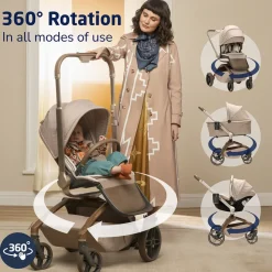 Maxi-Cosi Tana 360 Rotating Modular Stroller - Natural Heritage