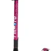 Micro Kickboard Maxi Deluxe Foldable LED Scooter - Berry Red