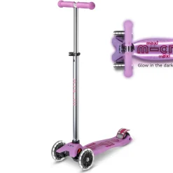 Micro Kickboard Micro Maxi Glow Plus LED Scooter - Luminous Purple