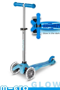 Micro Kickboard Micro Mini Glow Plus LED Scooter (2-5 years) - Arctic Blue