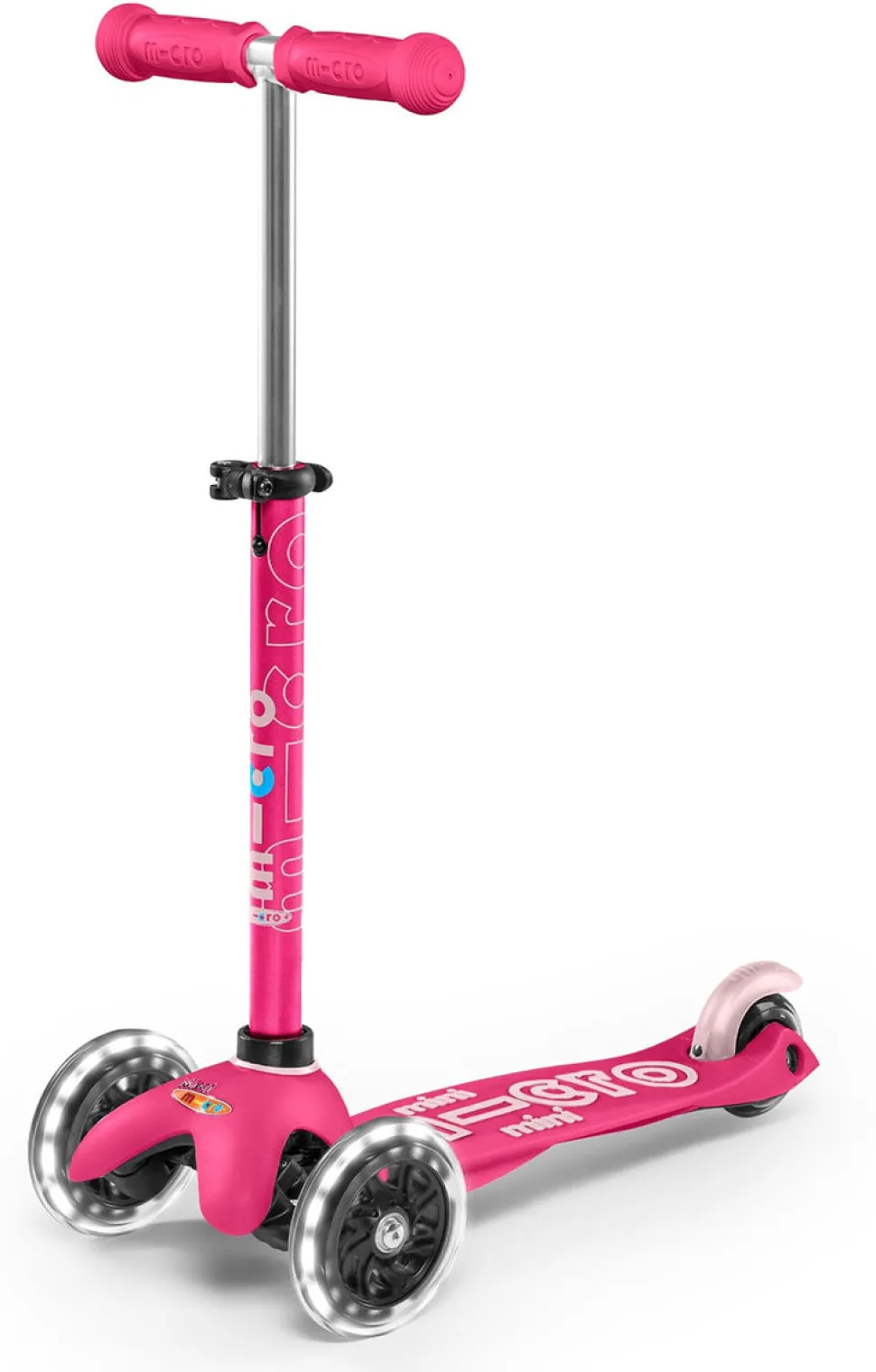 Micro Kickboard Mini Deluxe LED Scooter - Pink