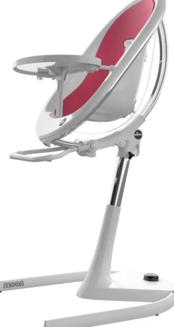 Mima Moon 2G High Chair - White / Fuchsia