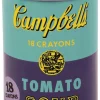 Mudpuppy Andy Warhol Soup Can Crayons - Purple