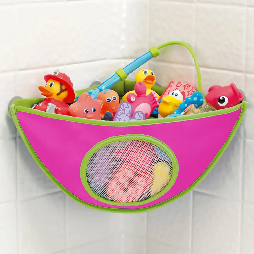 Munchkin Corner Bath Toy Organizer - Pink