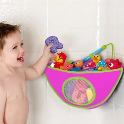Munchkin Corner Bath Toy Organizer - Pink