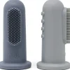 Mushie Finger Toothbrush Set - Tradewinds / Stone