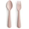 Mushie Fork and Spoon Set - Blush