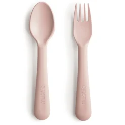 Mushie Fork and Spoon Set - Blush