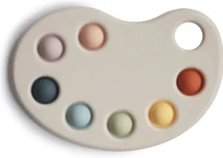 Mushie Paint Palette Press Toy